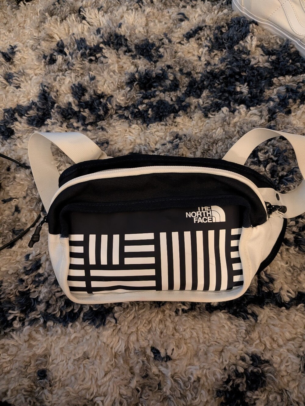 The North Face Black & White Graphic Waist Bag